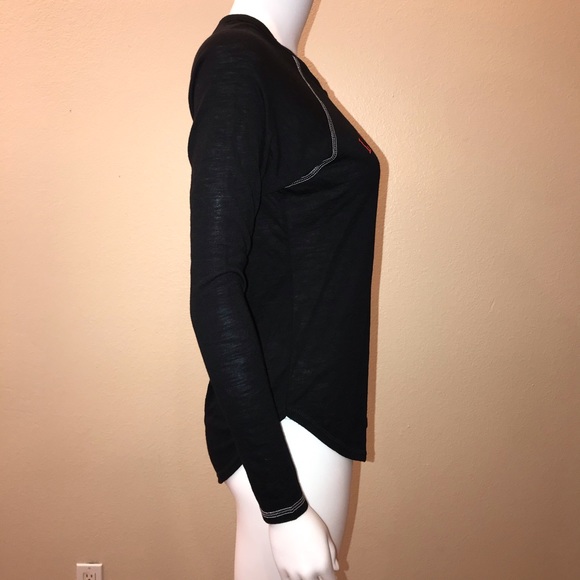 Louisiana Long Sleeve Raglan Tee Womens Size XS Extra Small Black Ragin Cajuns - Picture 8 of 11